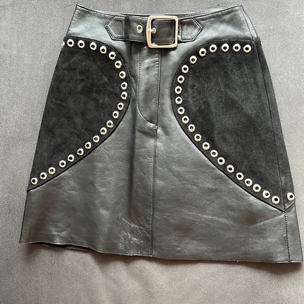 NWT Maje leather skirt